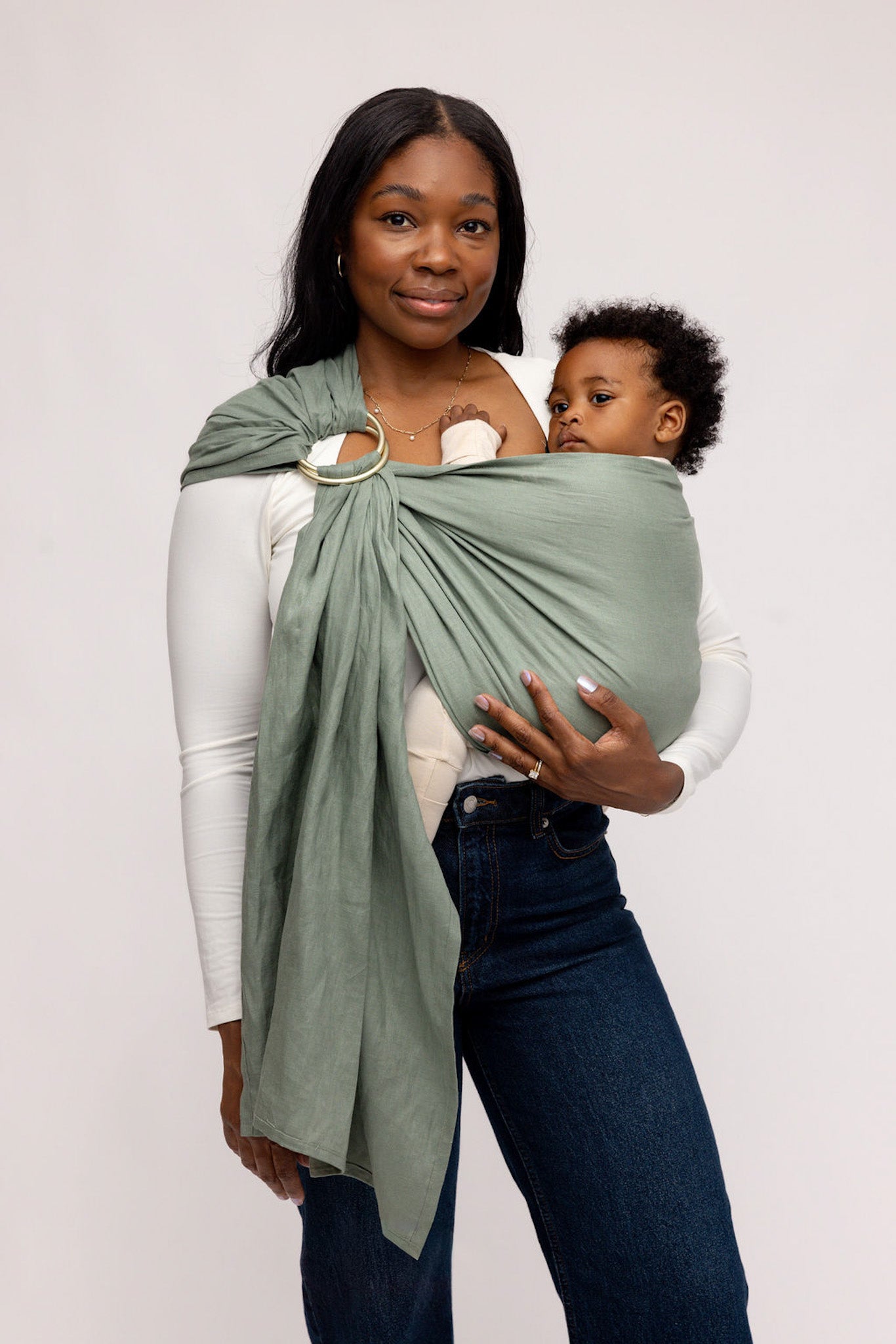 Ring Sling Wrap Newborn Sling Carrier Acadian Linen Sling – WildBird
