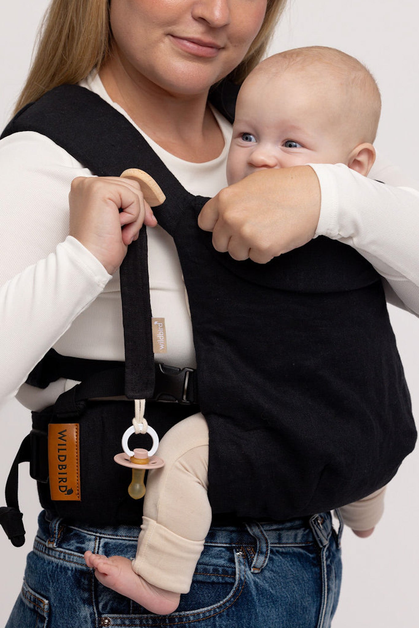 Raven - Pacifier Clip Set