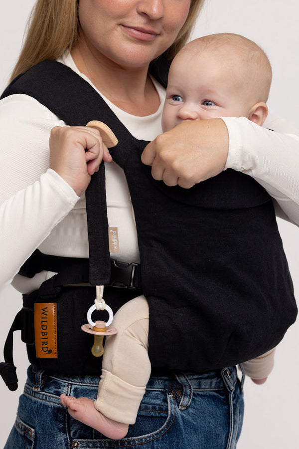 Raven - Pacifier Clip Set