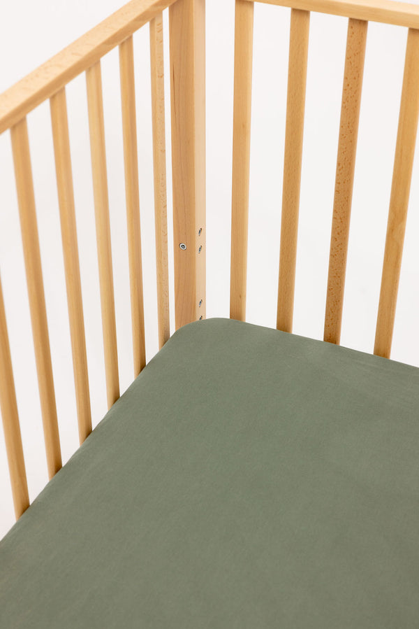 Acadian - Linen Crib Sheet