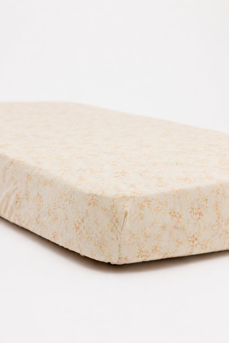 Begonia - Linen Crib Sheet