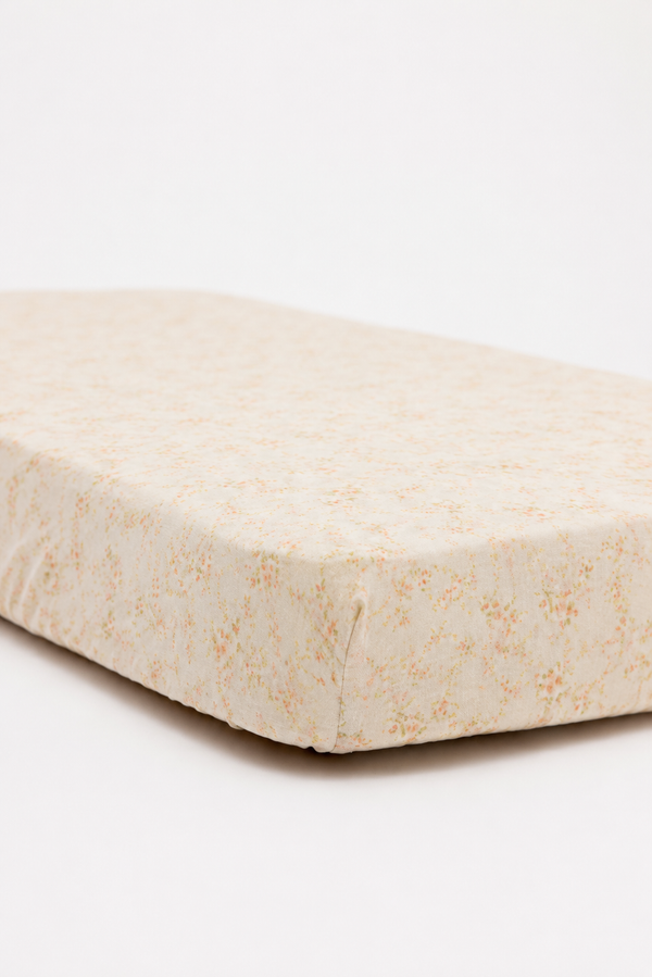 Begonia - Linen Crib Sheet