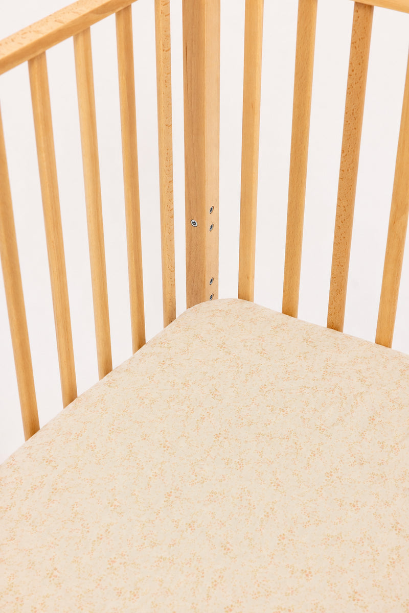 Begonia - Linen Crib Sheet