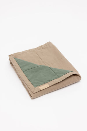 Desert Lark Acadian Linen Quilted Blanket