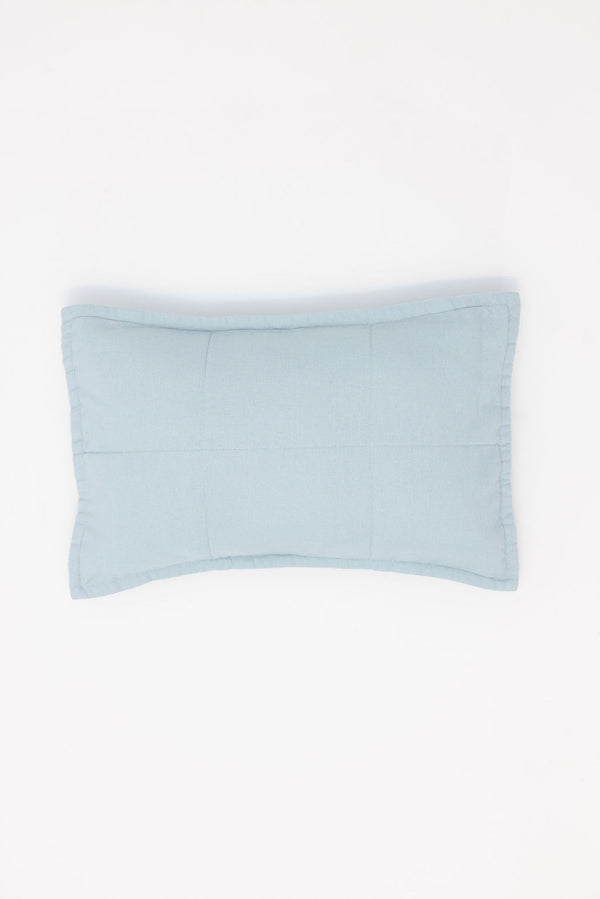 Dove - Linen Quilted Sham & Pillow