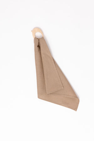 Desert Lark Linen + Maple Ring Teether