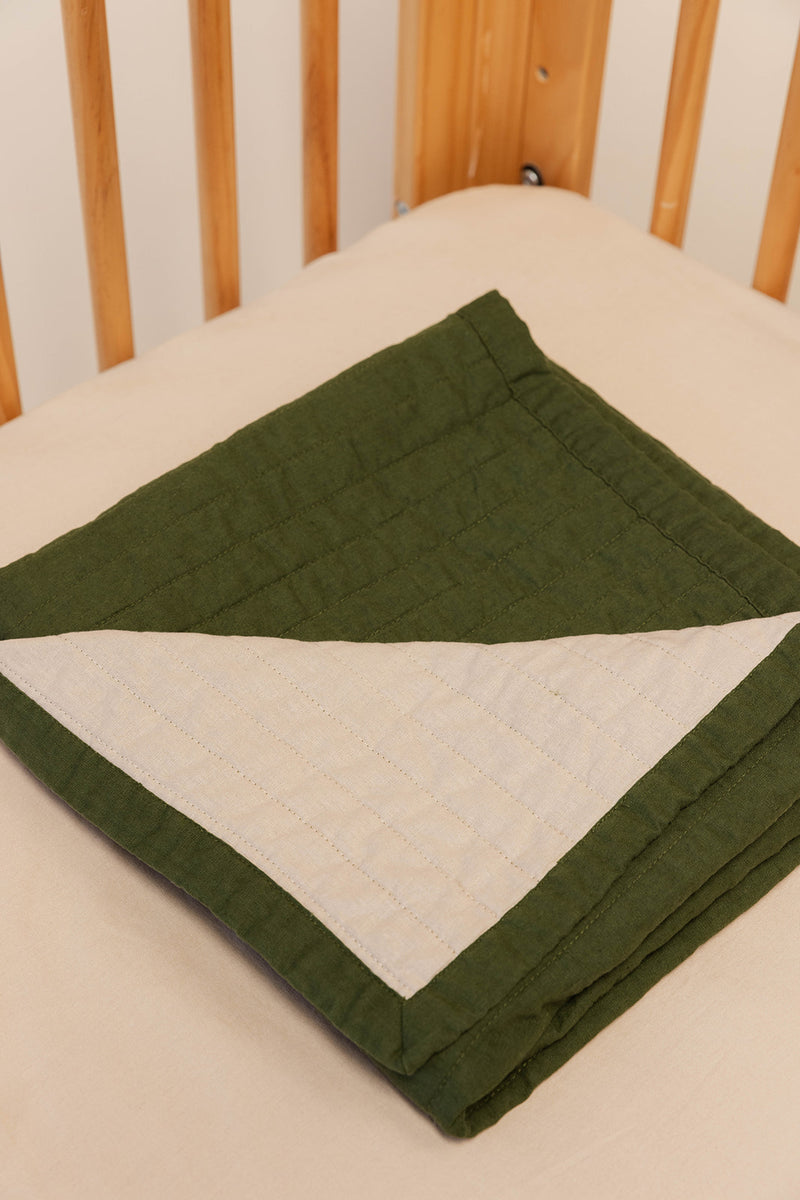 Kea/Sparrow- Linen Quilted Blanket