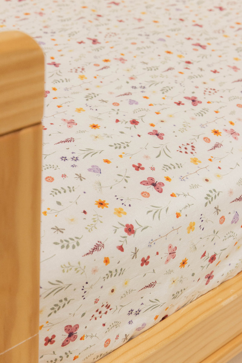 Meadow - Linen Crib Sheet