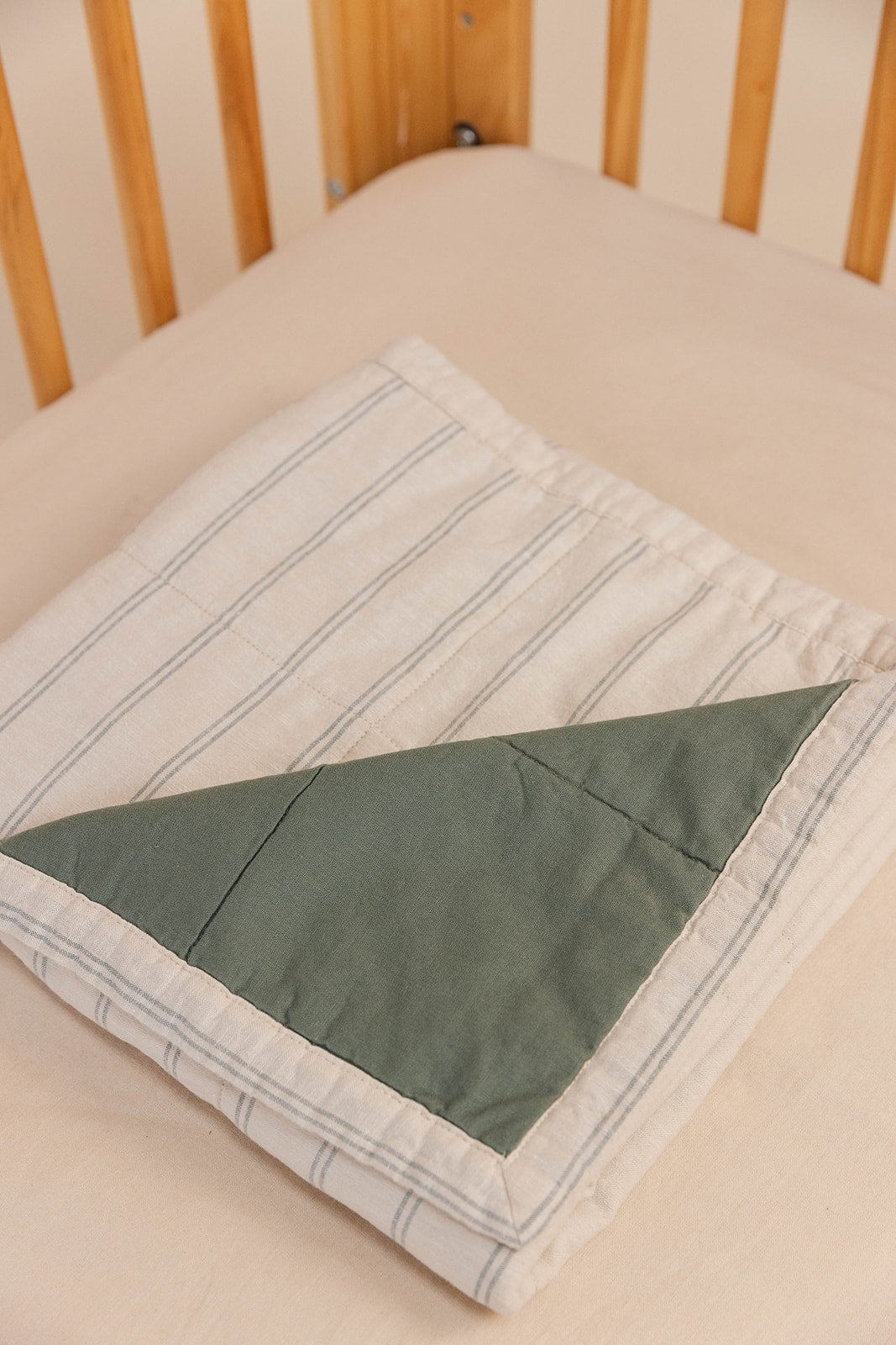Tyrian/Acadian - Linen Quilted Blanket