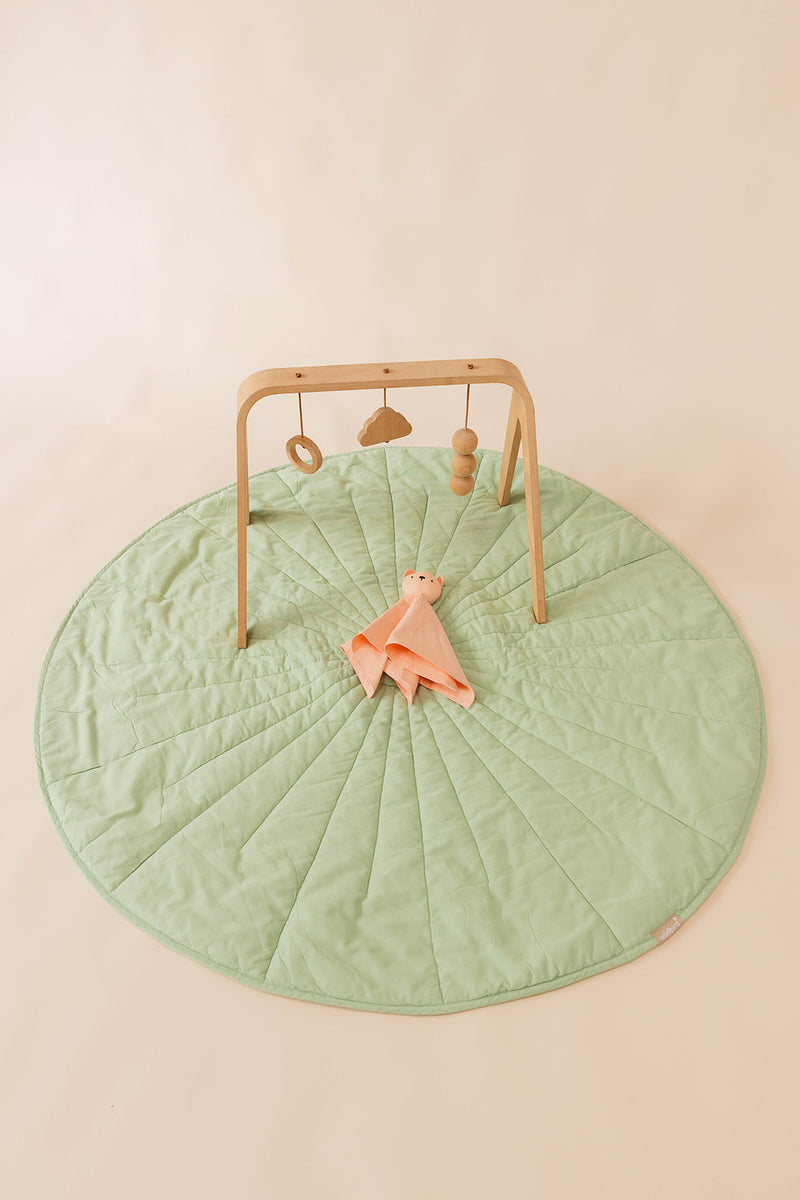 Alexandrine/Sparrow - Linen Quilted Playmat