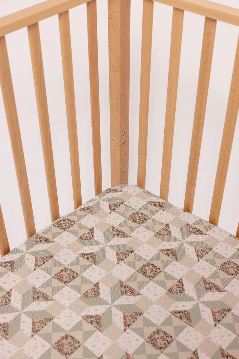 Bee - Linen Crib Sheet