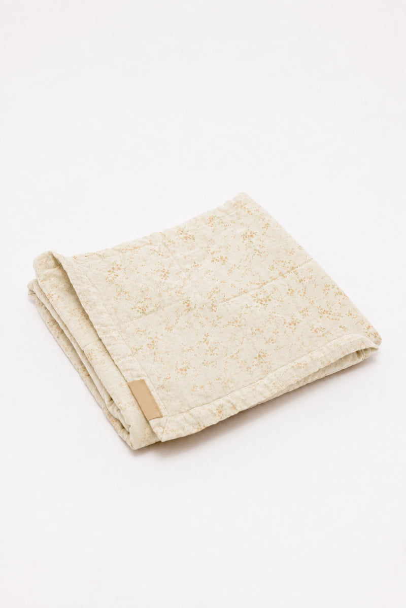 Begonia - Linen Quilted Blanket