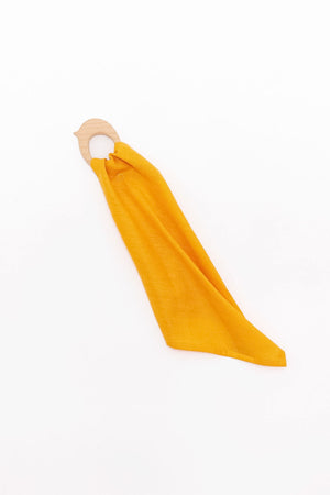 Clementine Linen + Maple Ring Teether