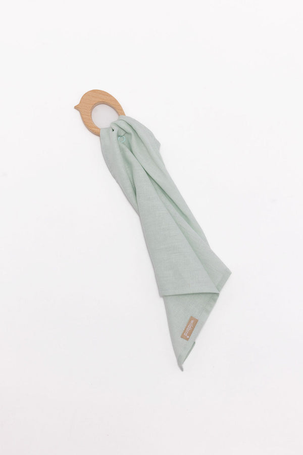 Damson - Linen + Maple Ring Teether