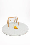 Damson/Sparrow - Linen Quilted Playmat