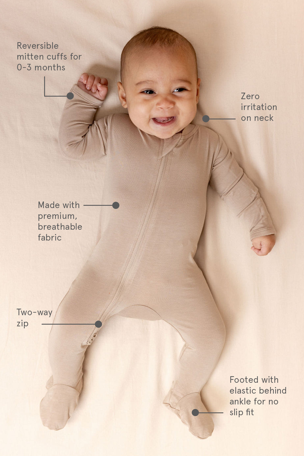 Zuzu - CloudBlend™ Footed Pajamas