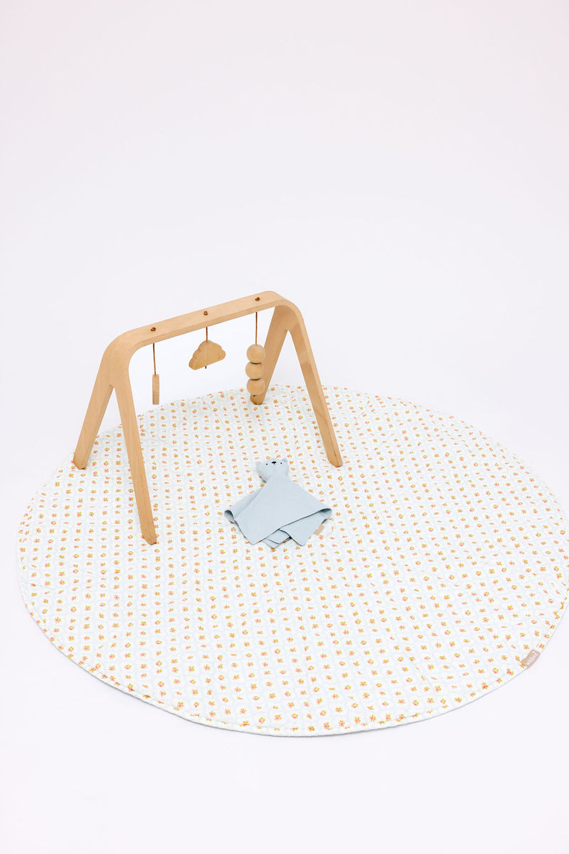 Victoria/Dove - Linen Quilted Playmat