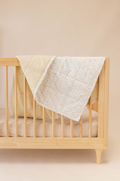 Marguerite/Meadowlark - Linen Quilted Blanket